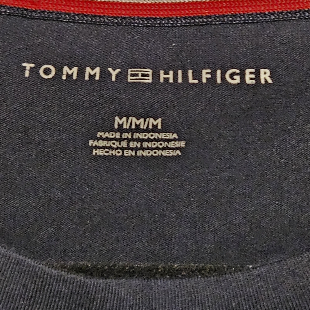 Tommy Hilfiger Navy Dress with Red Logo Sleeves size Medium - Picture 4 of 8